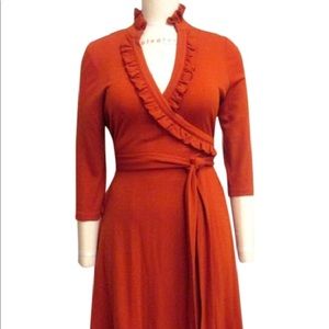 Banana Republic | Burnt Orange Fall Dress
